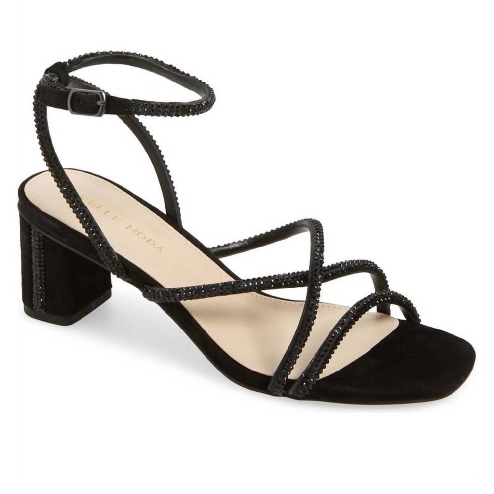 Pella Moda Vienna Strappy Sandal in Black Size 11